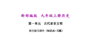 新部编人教版九年级上册历史第二单元期末复习课件(含重点题).ppt