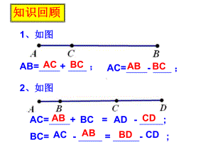 数学人教版初中一年级上册 线段的中点课件.ppt