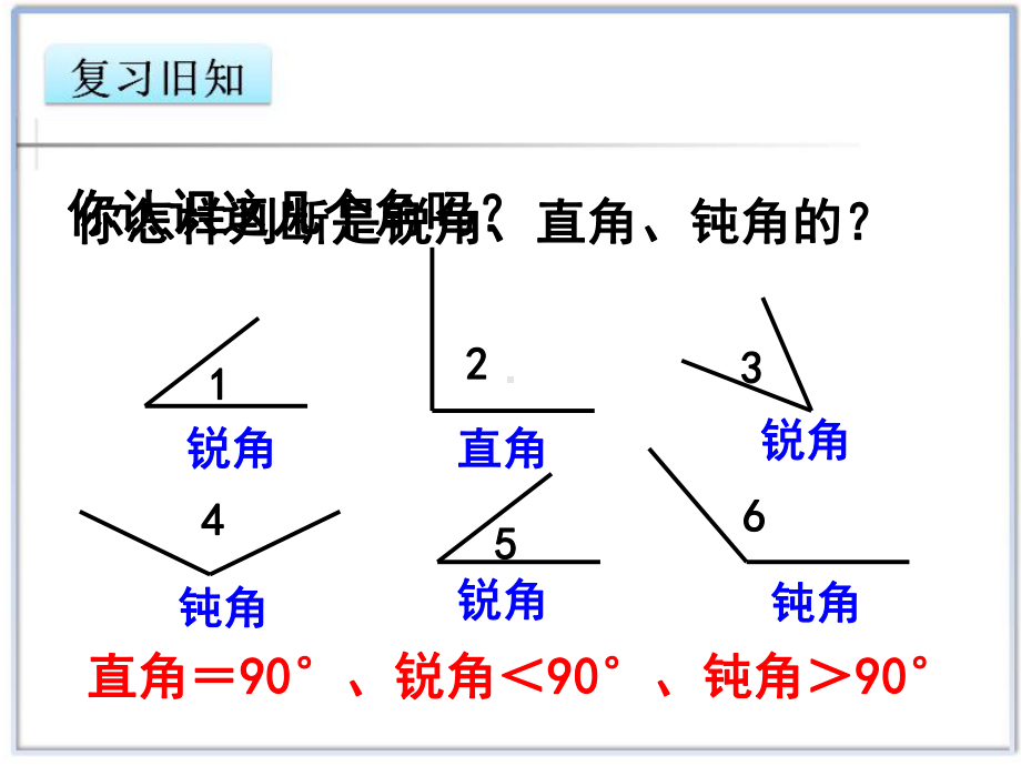 四年级数学上册课件-3.4 角的分类40-人教版（21张PPT).ppt_第2页