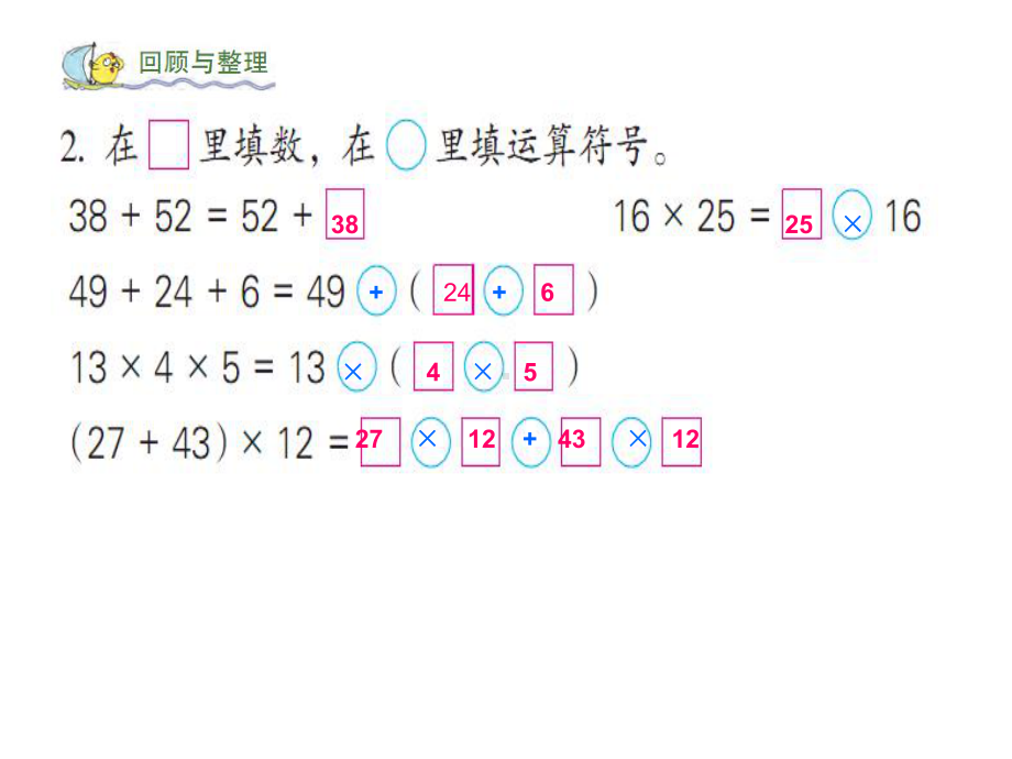 四年级数学下册课件-6运算律整理与练习87-苏教版（共14张PPT）.pptx_第3页