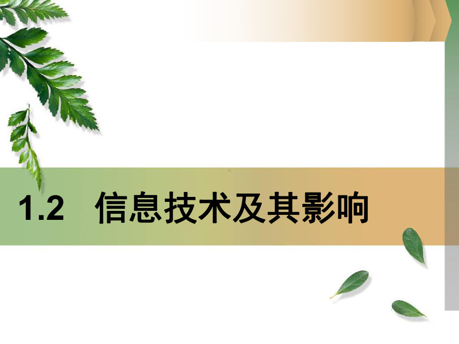 信息技术及其影响学习培训课件.ppt_第1页