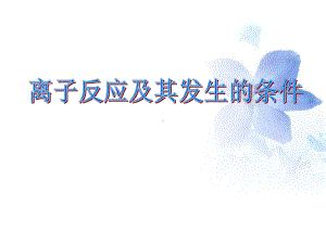 必修一第二章第二节离子反应及其发生条件课件.ppt