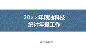 年度粮油科技统计年报工作培训课件.ppt