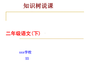 小学语文二年级下册知识树说课标说教材课件.ppt