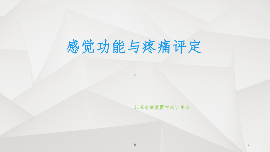 感觉功能的评定课件.ppt_第1页