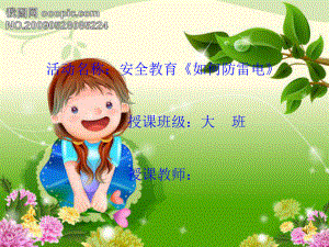 幼儿园《雷电》课件.ppt