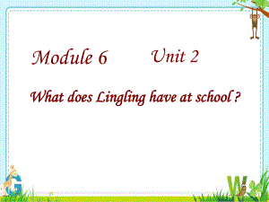 三年级英语下册课件-Module 6 Unit 2 What does Lingling have at school18-外研版（三起）.ppt