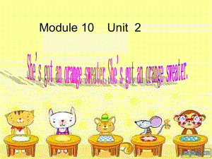 三年级英语下册课件-Module 10 Unit 2 She's got an orange sweater11-外研版（三起）.ppt