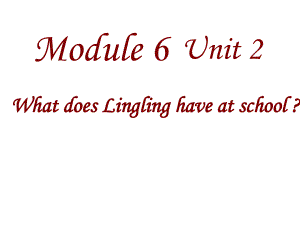 三年级英语下册课件-Module 6 Unit 2 What does Lingling have at school23-外研版（三起）.ppt