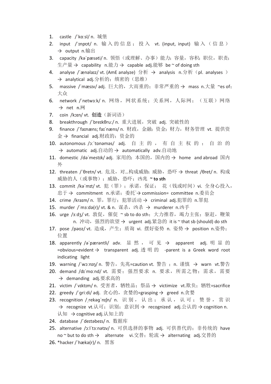 Unit 4 Living with technology Reading 词汇变形+综合拓展-2022新牛津译林版（2020）《高中英语》选择性必修第二册.docx_第1页