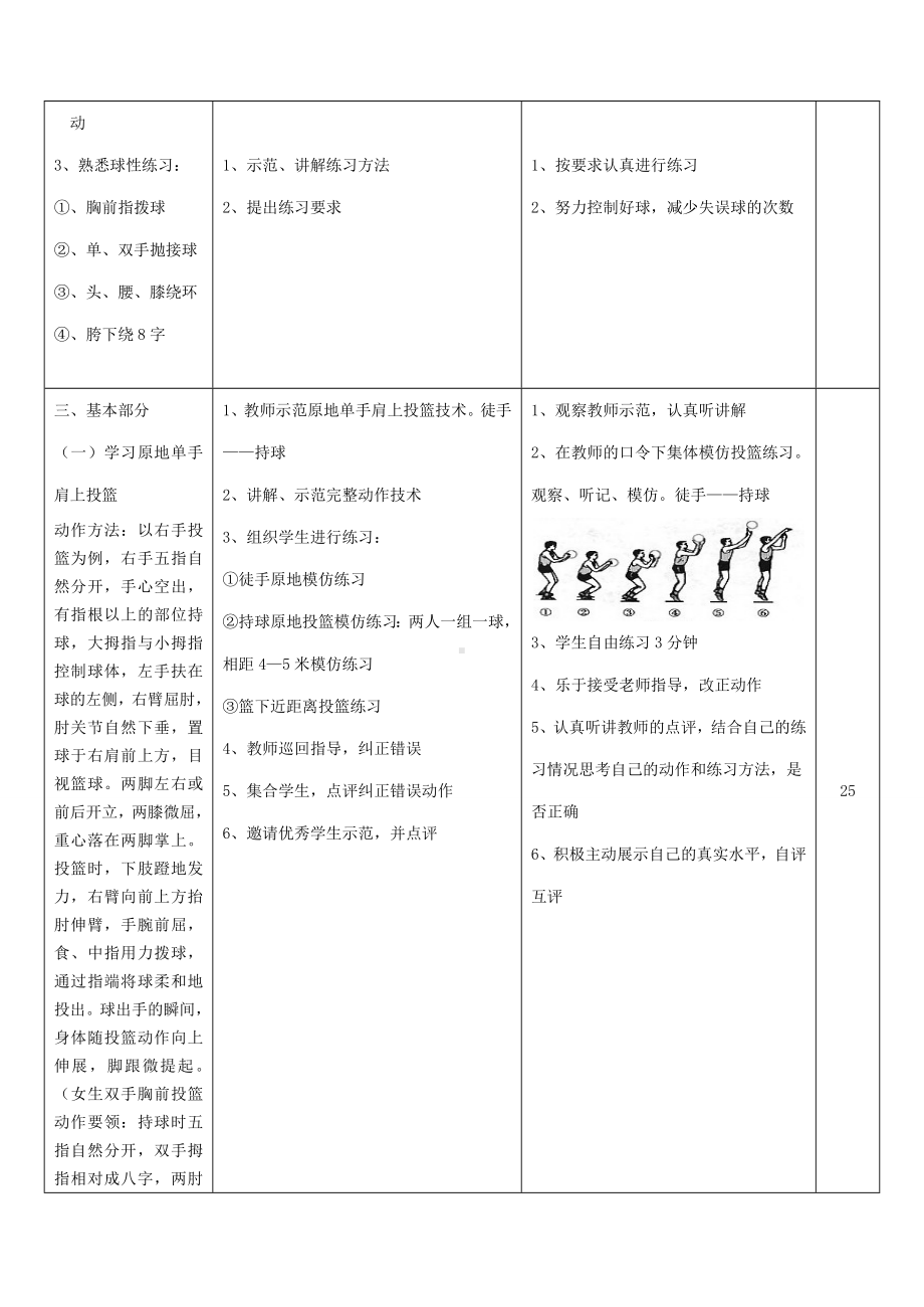 体育与健康人教版六年级全一册单手肩上投篮教案.doc_第2页