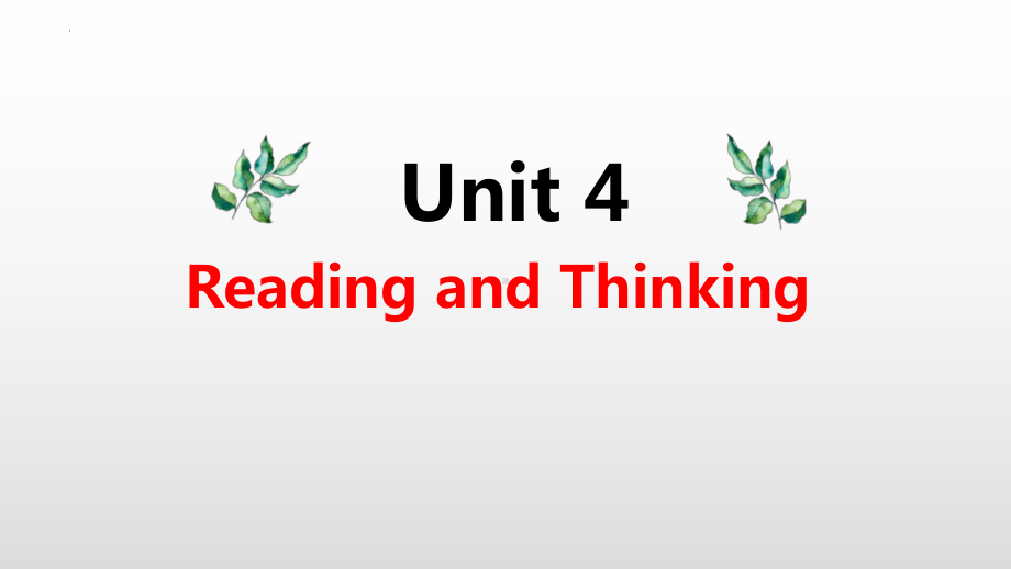 Unit4 Reading and Thinking （ppt课件）-2022新人教版（2019）《高中英语》必修第一册.pptx_第1页