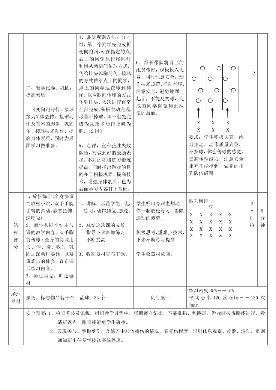 体育与健康人教版四年级-篮球接球教学设计.doc_第3页