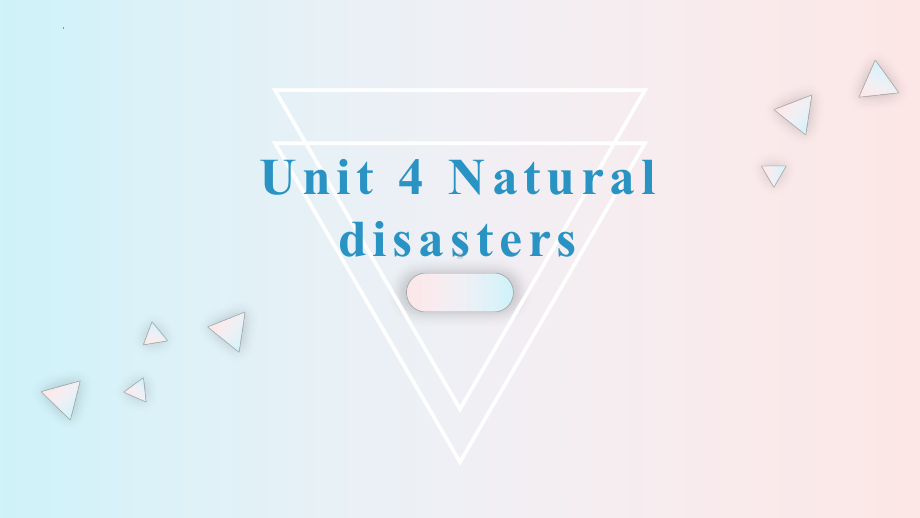 Unit 4 Natural disasters 重点单词和短语（ppt课件）-2022新人教版（2019）《高中英语》必修第一册.pptx_第1页