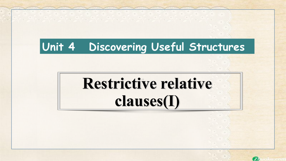 Unit 4 Discovering Useful Structures （ppt课件）-2022新人教版（2019）《高中英语》必修第一册.pptx_第1页