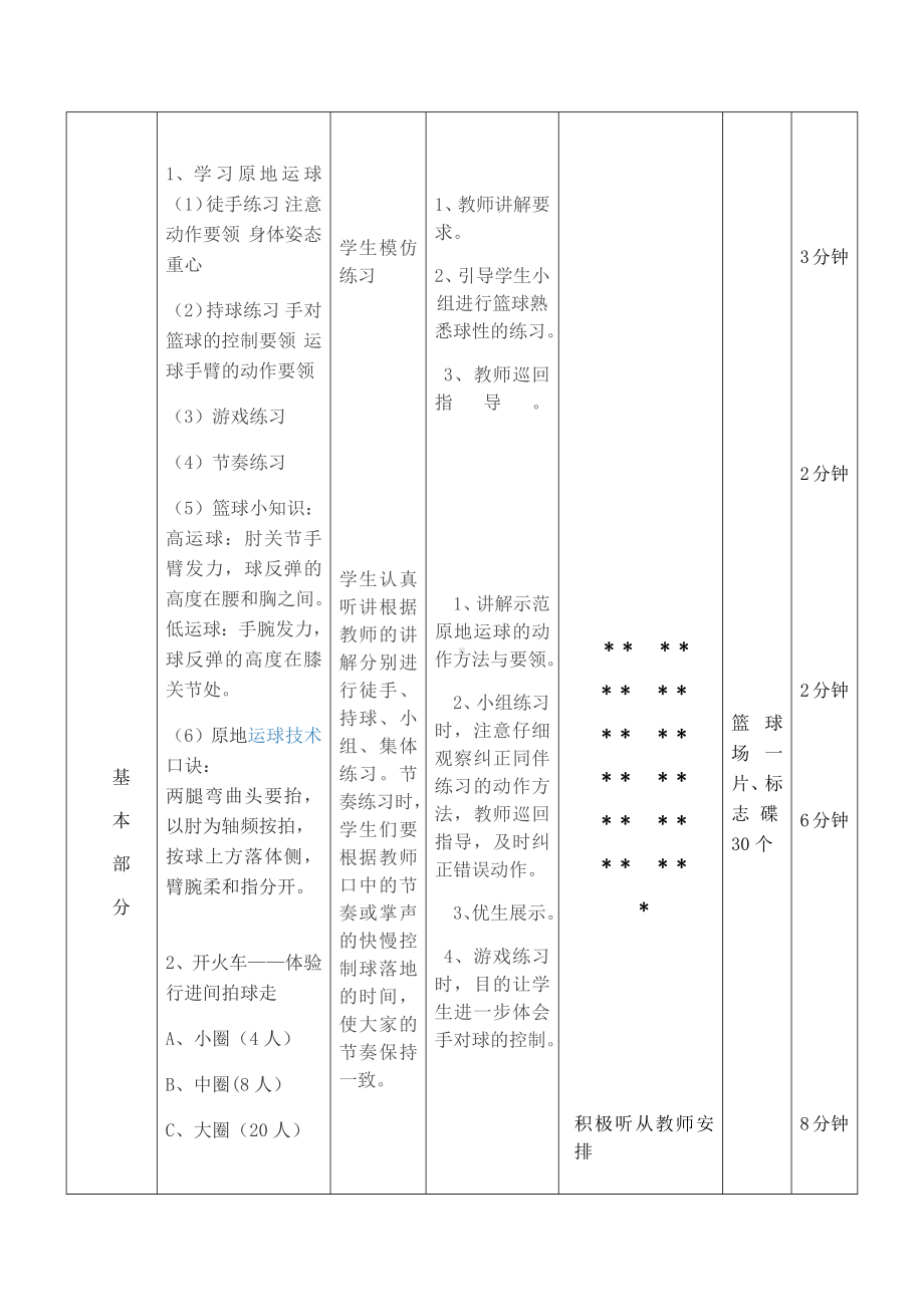 体育与健康人教版四年级-快乐篮球教学设计.docx_第3页