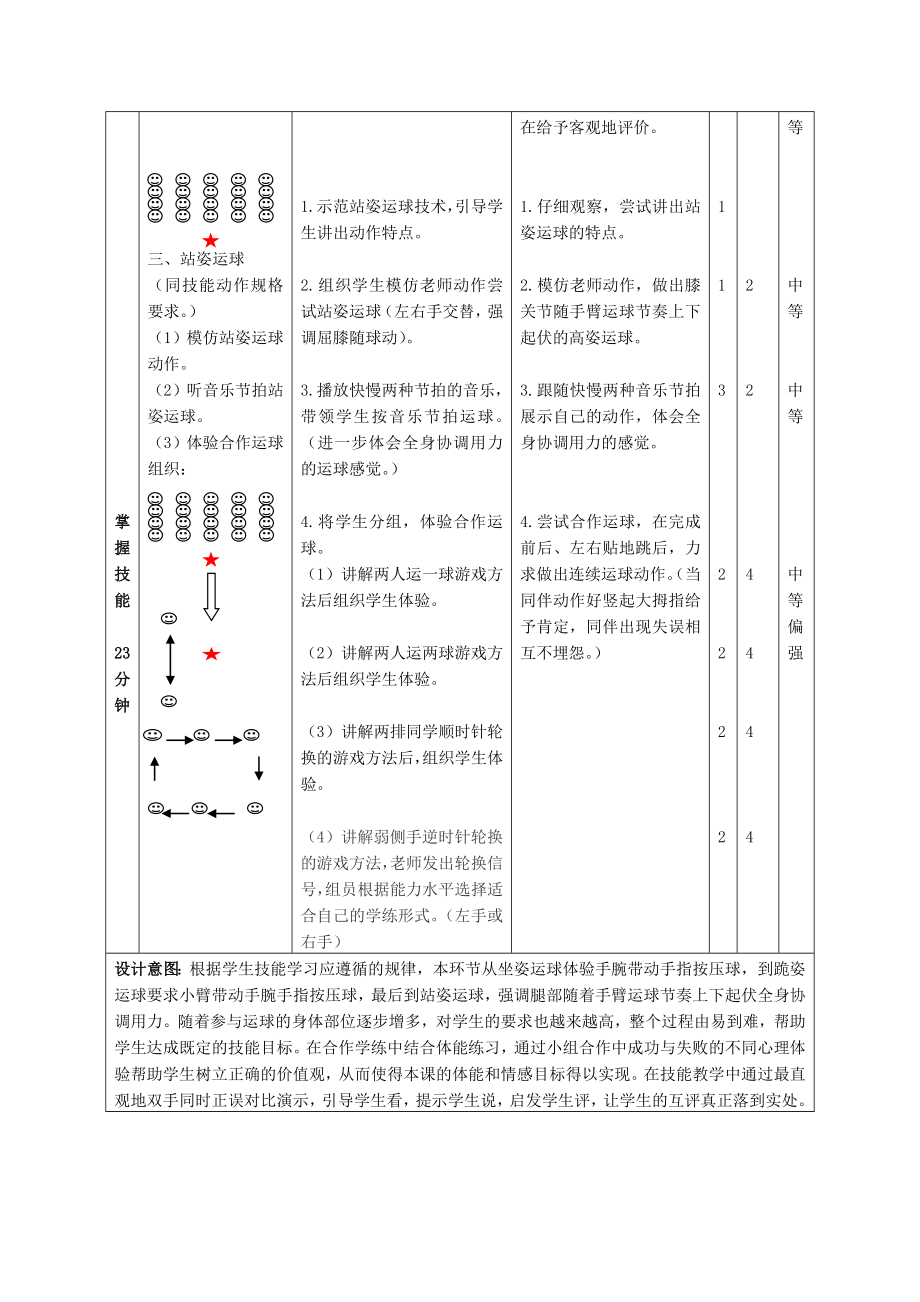 体育与健康人教版四年级-水平二篮球原地运球教案.docx_第3页