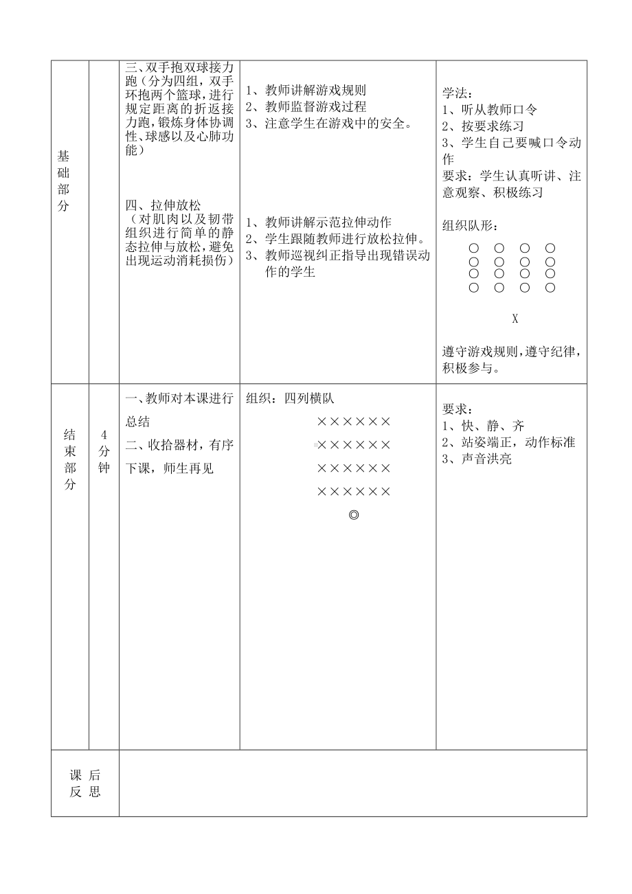 体育与健康人教版五年级-《身体协调性与篮球球感练习》教案.doc_第3页