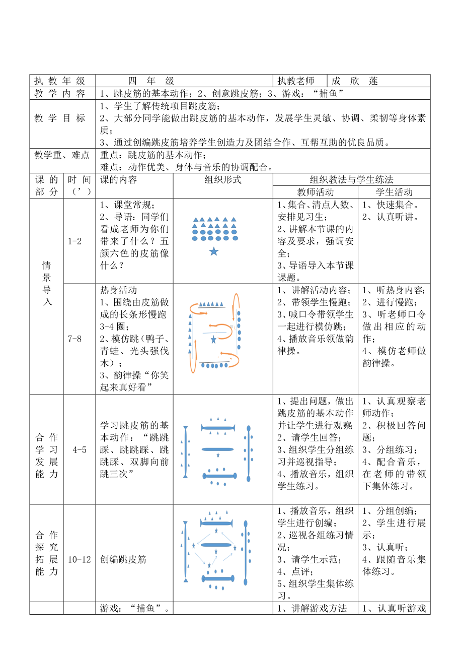 体育与健康人教版四年级-彩虹的记忆教学设计.doc_第3页