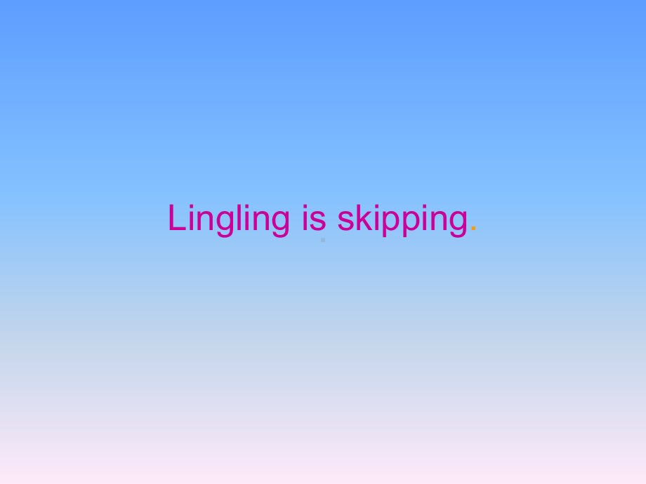 二年级下册英语课件- Module 5 Unit 1Linglingis skipping.外研社（一起）(共17张PPT).pptx_第1页