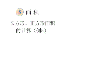 三年级数学下册课件-六 长方形和正方形的面积计算练习11-苏教版11张.ppt