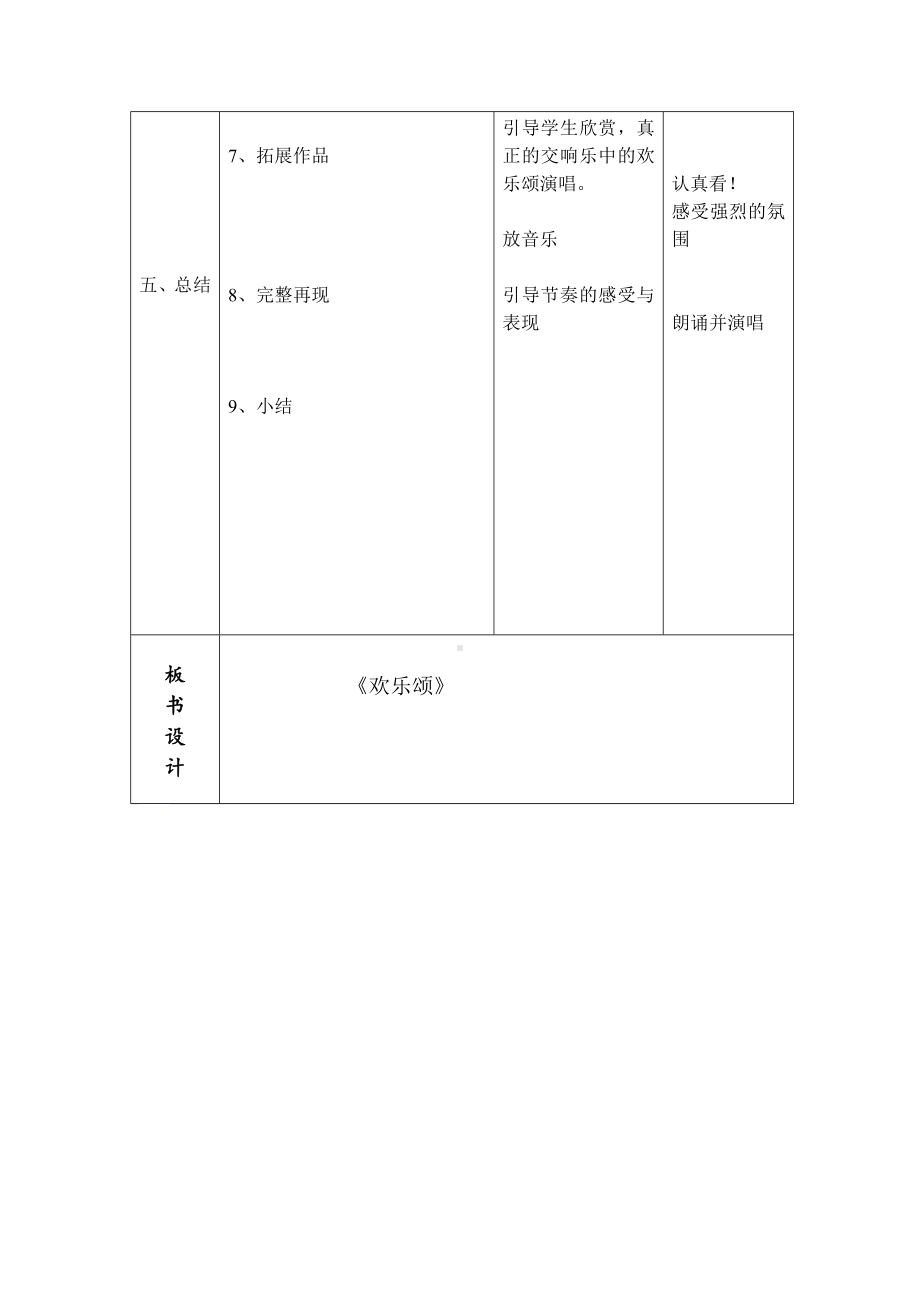 六年级下册音乐教案-第一单元 欢乐颂｜人教版 (4).doc_第3页