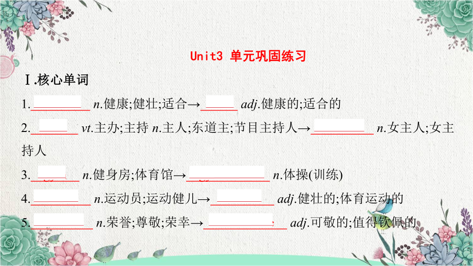 2022新人教版（2019）《高中英语》必修第一册Unit 3 单元巩固练习（ppt课件）(1).pptx_第1页