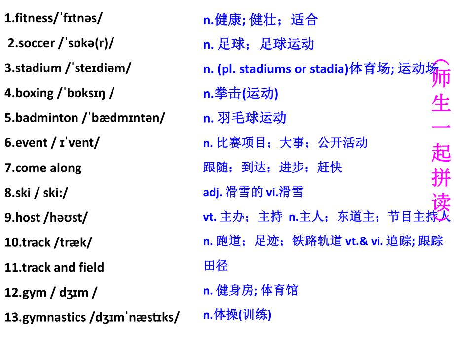 2022新人教版（2019）《高中英语》必修第一册Unit3 单词与词组（ppt课件） .pptx_第2页