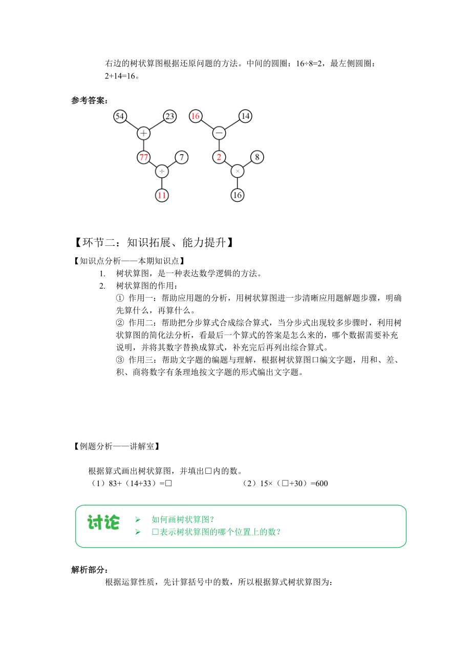 六年级上册数学讲义-能力提升：第05讲 树状算图（上）（（解析版）全国通用）.doc_第3页