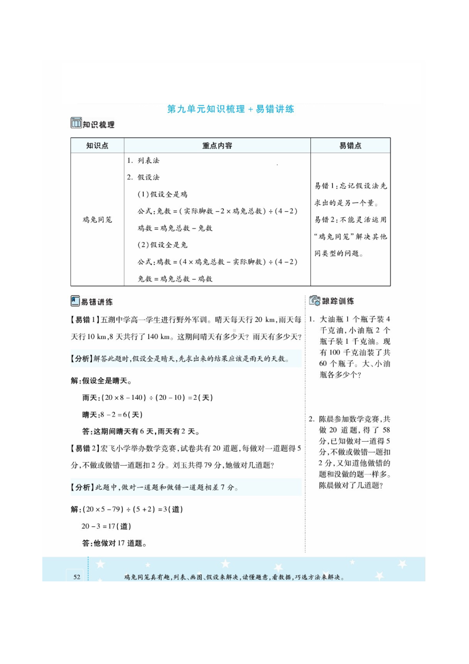 四年级下册数学一课一练 第九单元课时练 （图片版无答案）人教版.docx_第2页