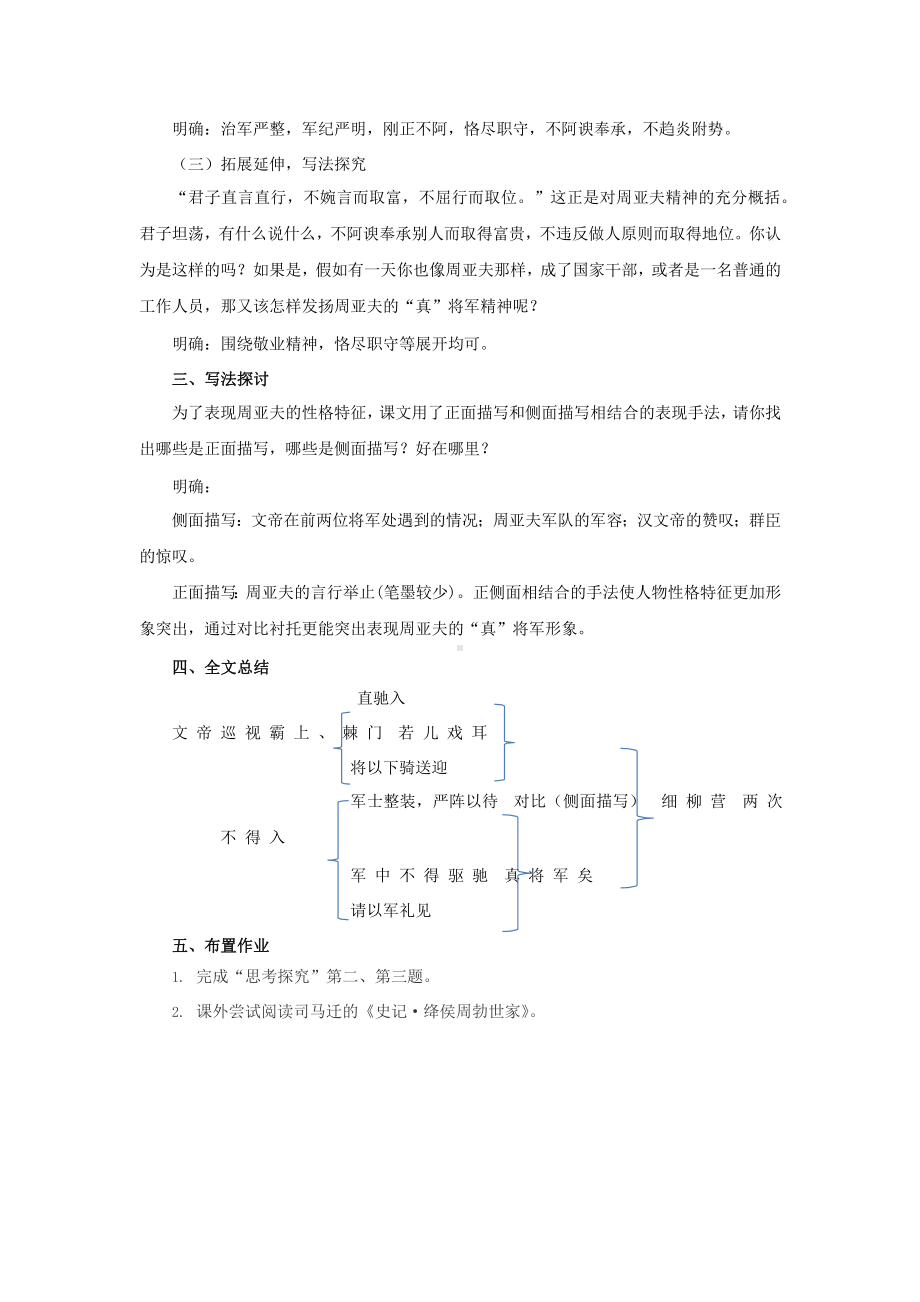 （教学设计）周亚夫军细柳示范教案.pptx_第3页