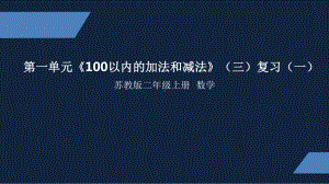 一年级下册数学课件 《100以内的加法和减法》复习（共17张PPT）苏教版.pptx