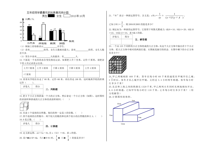 （名师推荐）2021年五年级数学下册期末模拟卷（85）-沪教版(含解析）.docx_第2页