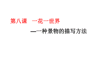 六年级下册语文课件-作文指导：第八课 一花一世界 部编版（共28张PPT）.pptx