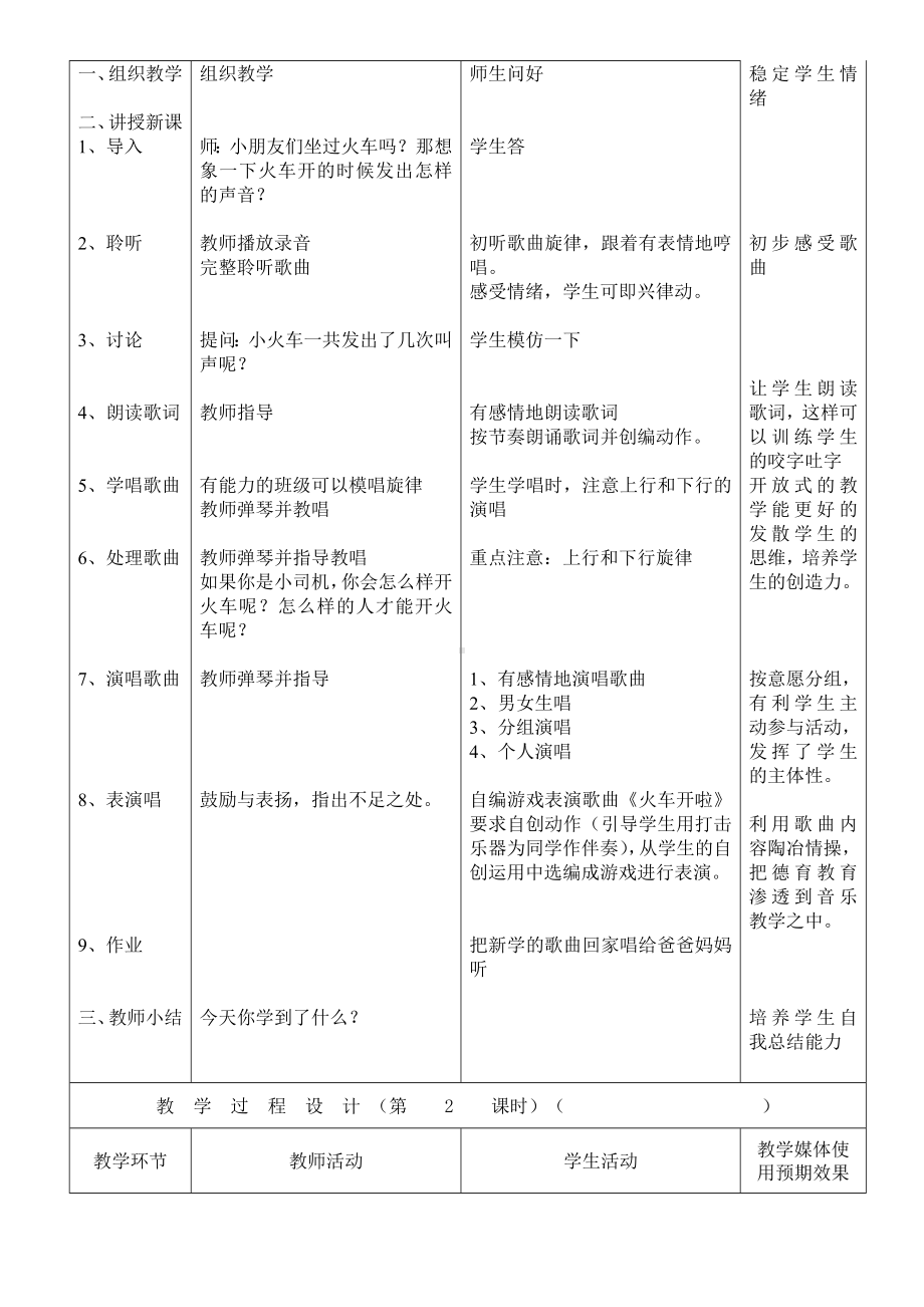 一年级下册音乐教案《火车开啦》人音版.doc_第3页