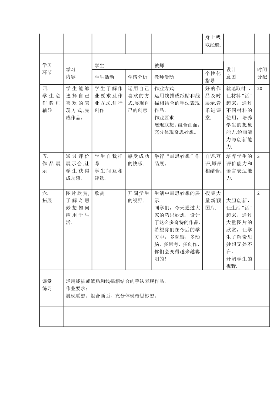 六年级下册美术教案-第5课奇思妙想丨浙美版 .docx_第3页