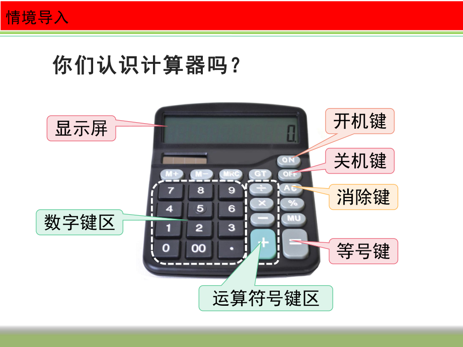 四年级数学下册课件-4.1认识计算器及其计算方法 -苏教版（共12张PPT） (1).pptx_第2页