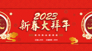 2023新春大拜年PPT新年晚会邀请函PPT课件（带内容）.pptx