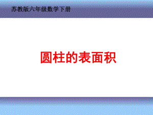 六年级数学下册课件-2.3圆柱的表面积练习224-苏教版.ppt