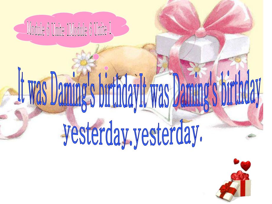 六年级英语下册课件-Module 6 Unit 1 It was Daming's birthday yesterday200-外研版(三起).ppt_第3页