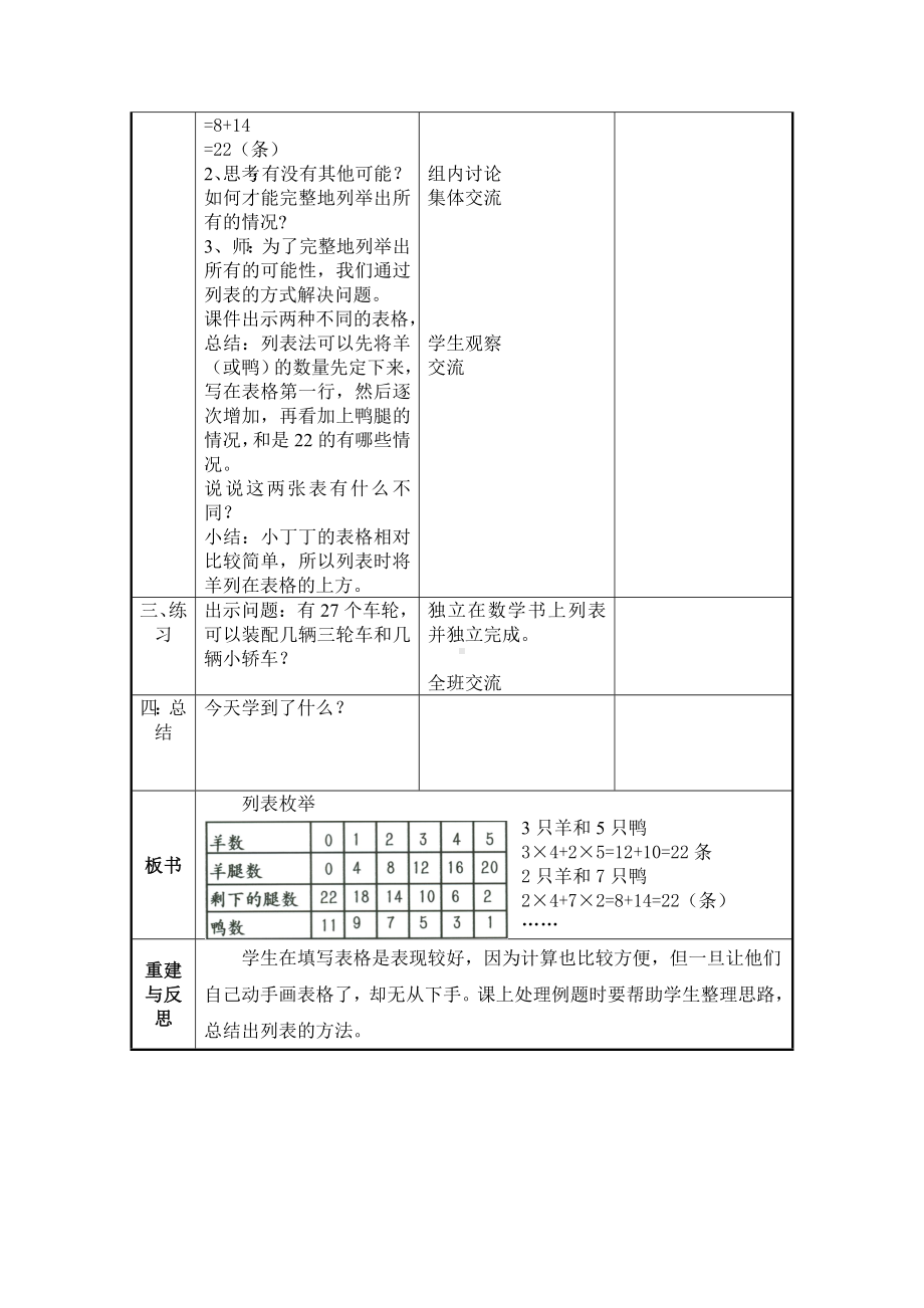 二年级下册数学教案-7.5数学广场-列表枚举▏沪教版(4).doc_第2页