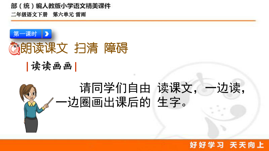 最新部编人教版语文二年级下册第六单元 雷雨 优质课件.pptx_第3页