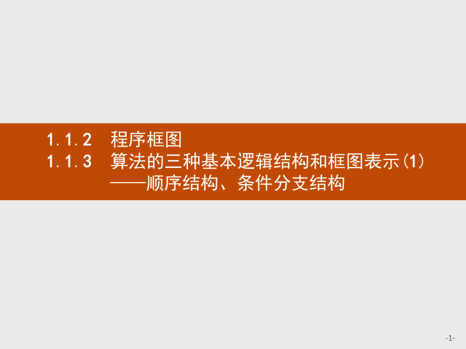 2020年高考数学人教B版典例透析能力提升必修3课件：程序框图 算法的三种基本逻辑结构和框图表示.pptx_第1页