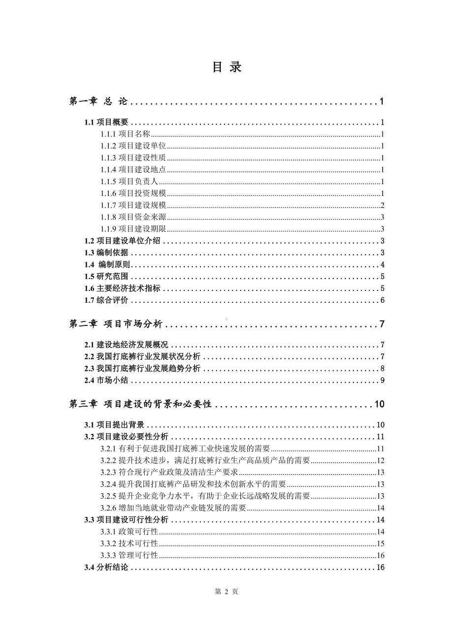 打底裤生产项目申请报告可行性研究报告.doc_第2页