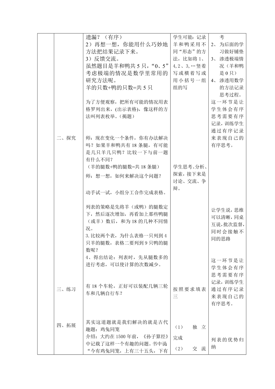 二年级下册数学教案-7.5数学广场-列表枚举▏沪教版(1).docx_第2页