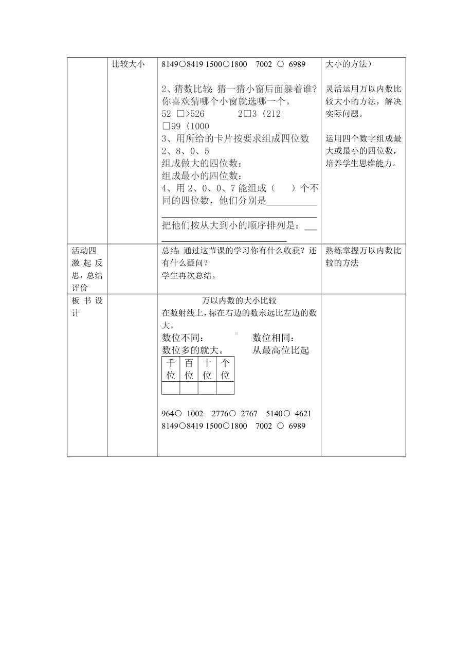 二年级下册数学教案-7.1万以内数的认识与表达 ▏沪教版 .doc_第2页