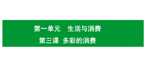 2020年高考政治复习课件 经济生活第三课多彩的消费考点突破.pptx