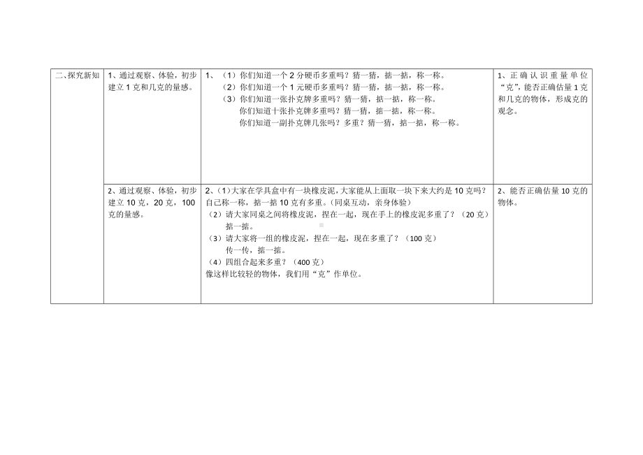 二年级下册数学教案-5.2克、千克的认识与计算▏沪教版 (1).docx_第2页