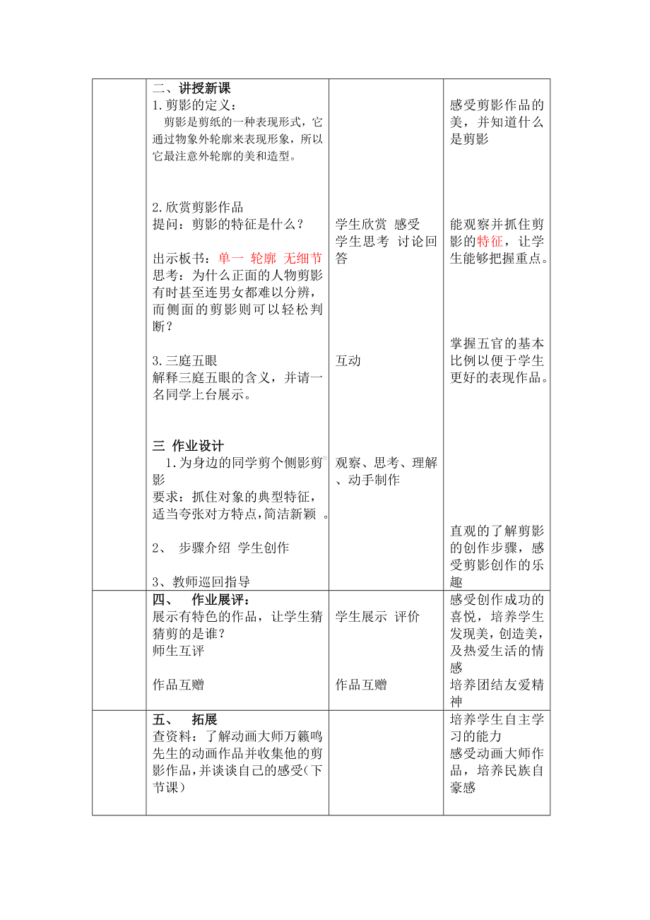 六年级上册美术教案-第4课有趣的影像丨赣美版 .doc_第2页