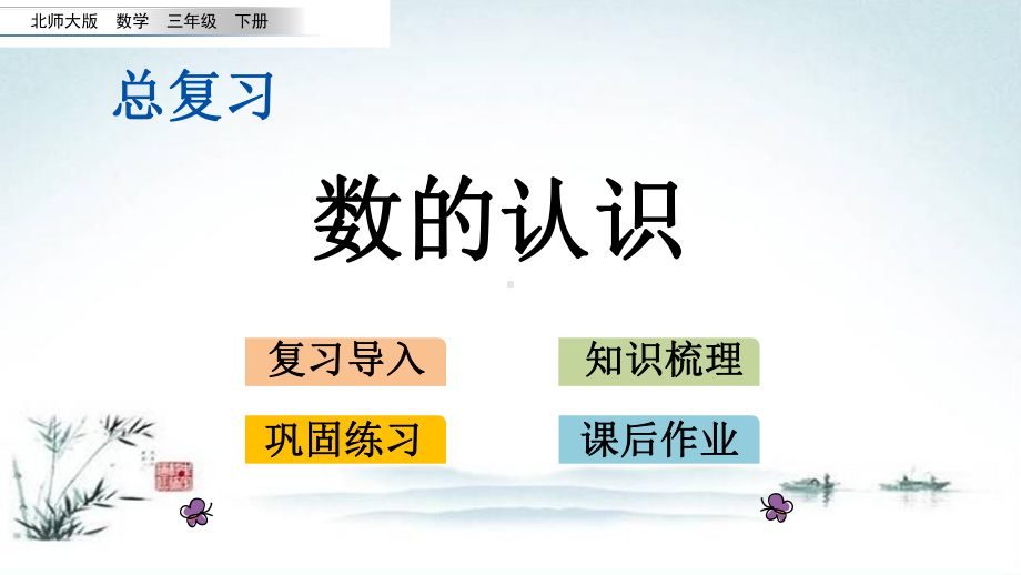 最新北师大版三年级数学下册《总复习1 数的认识》优质课件.pptx_第1页